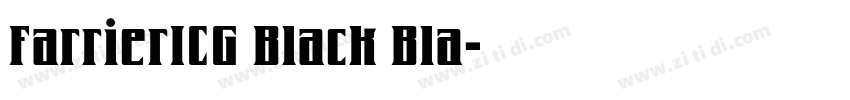 FarrierICG Black Bla字体转换